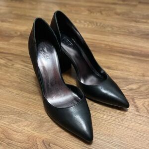 Bleecker & Bond Black Thick Heel Shoe